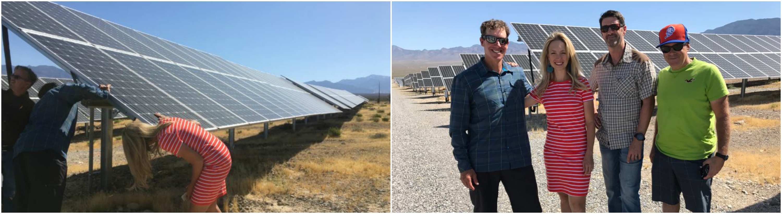 Fisher for Nevada team at solar facility in Pahrump
