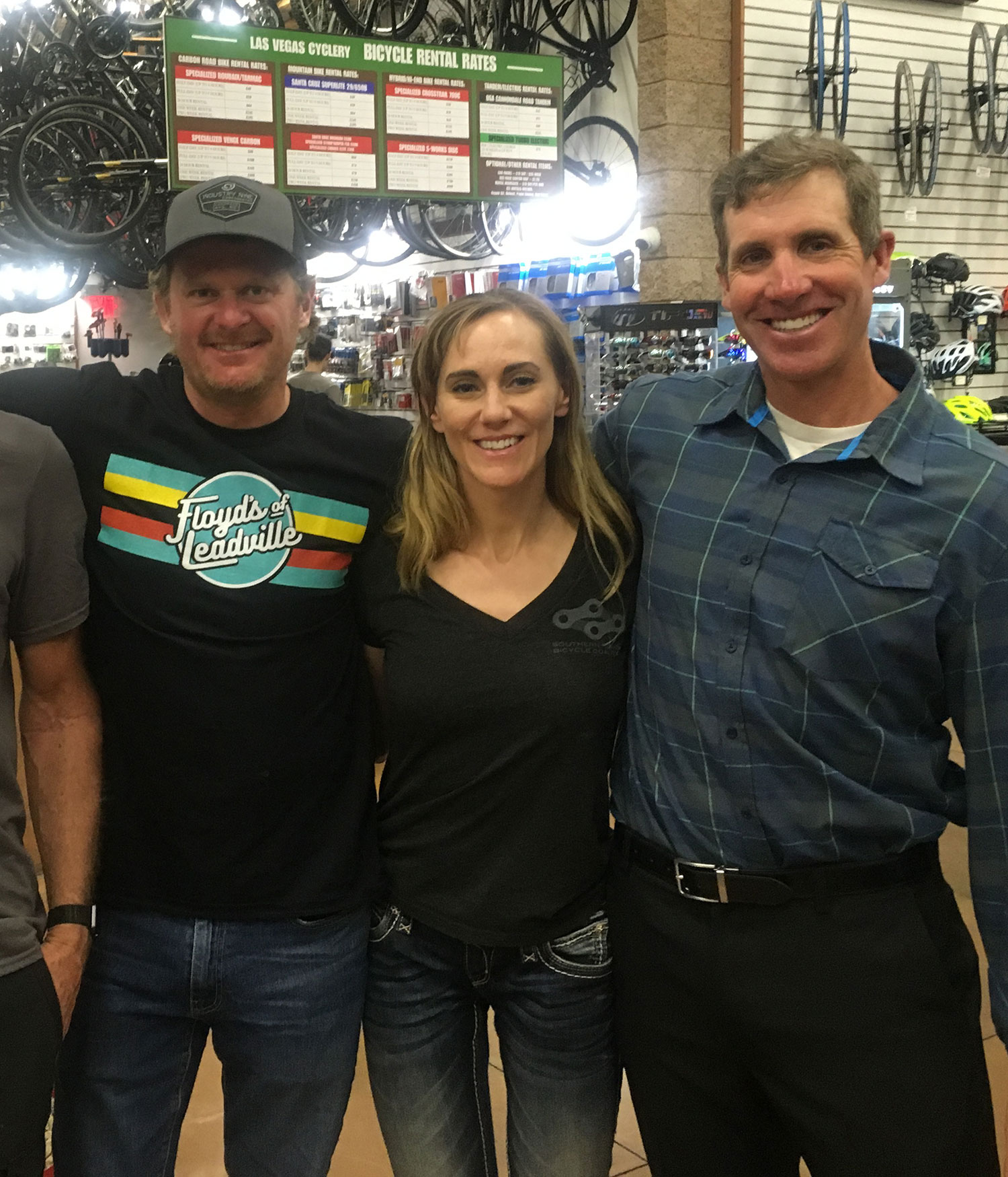 Fisher and Landis at Las Vegas Cyclery