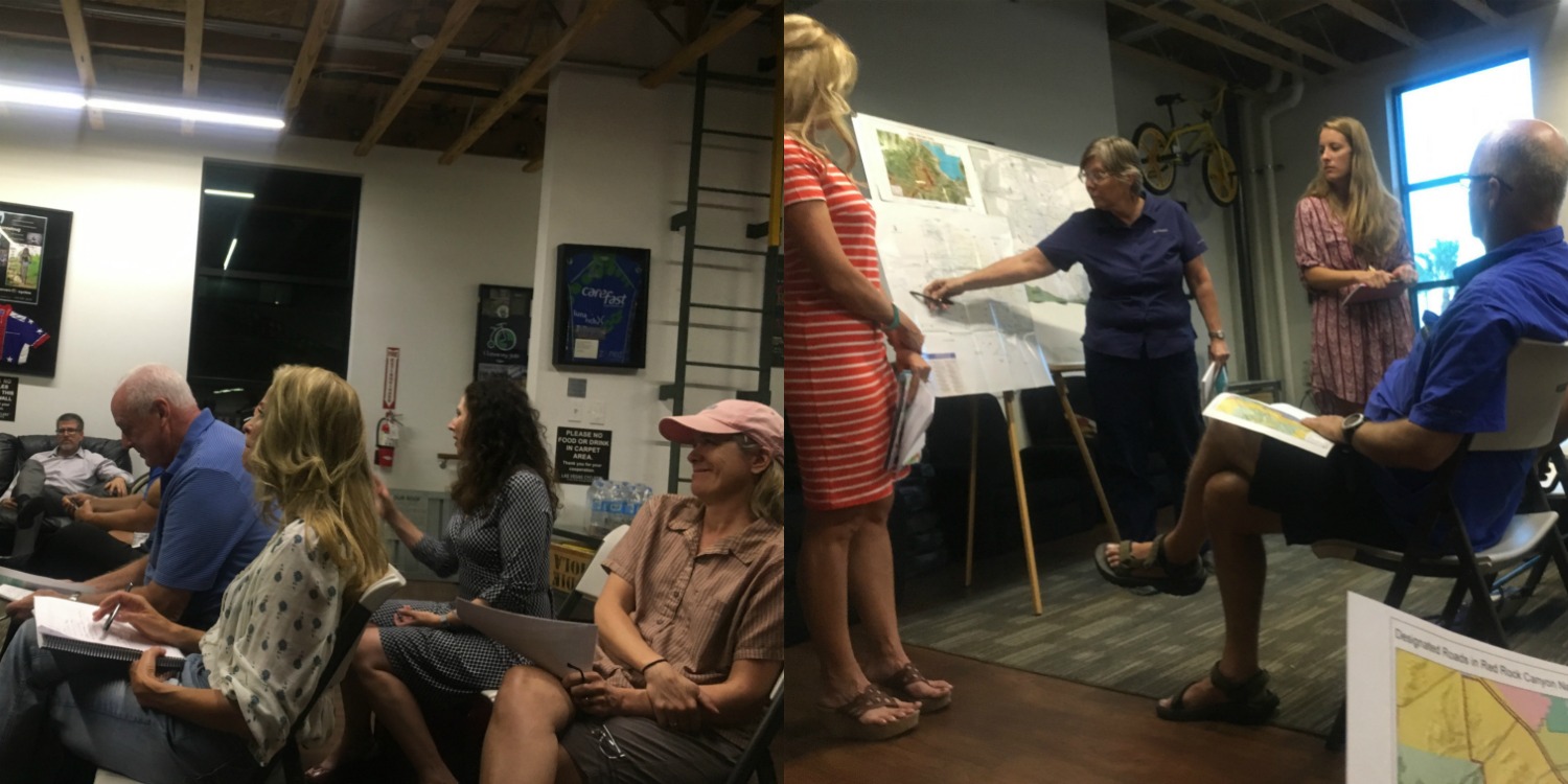 Meeting and presentation about the Spring Mountain Loop trail in Red Rock