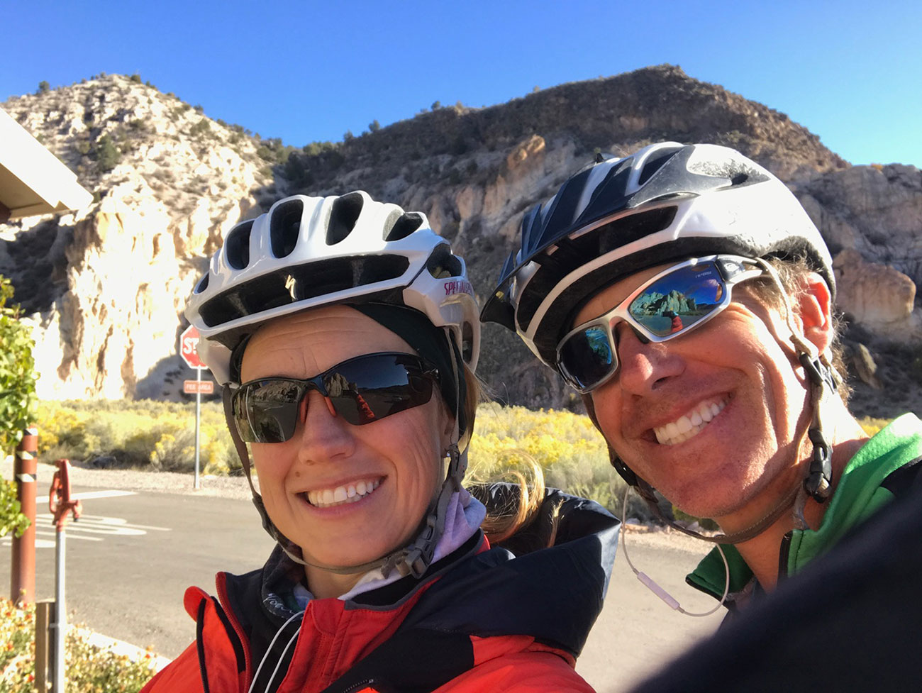 Jared and Heather Bike Ride Rural Nevada