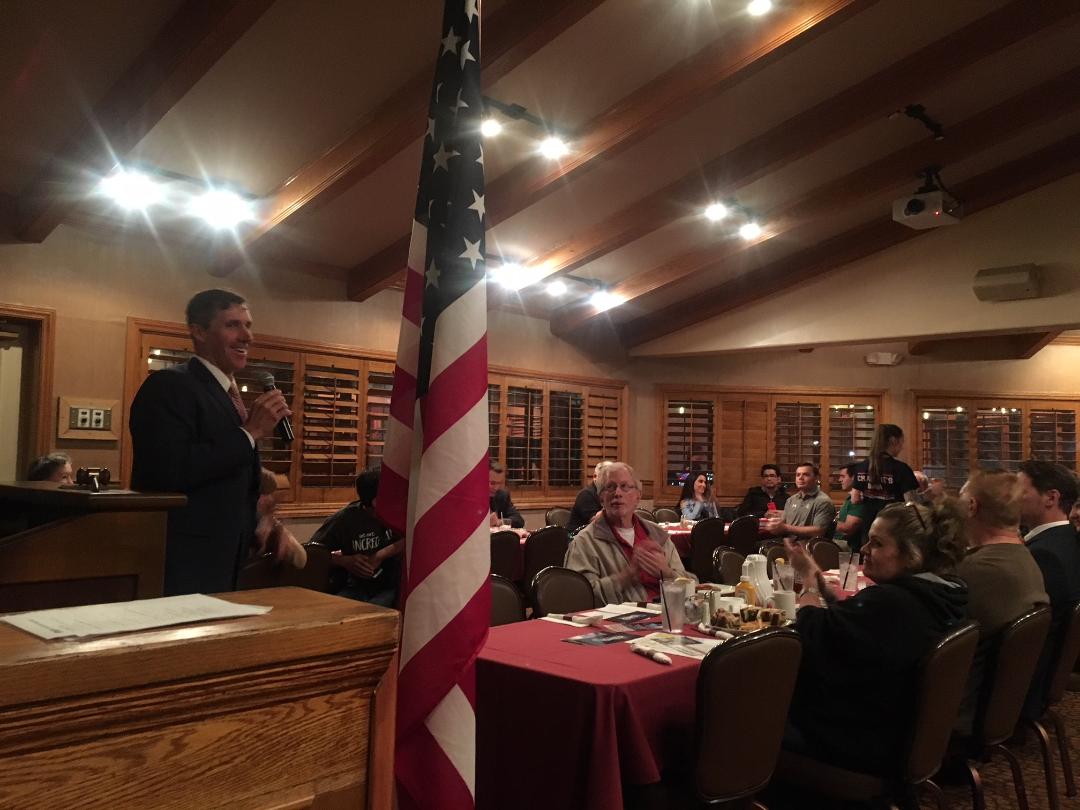 Speaking at Republican Town Hall Event