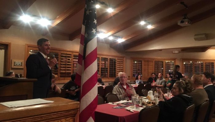 Speaking at Republican Town Hall Event